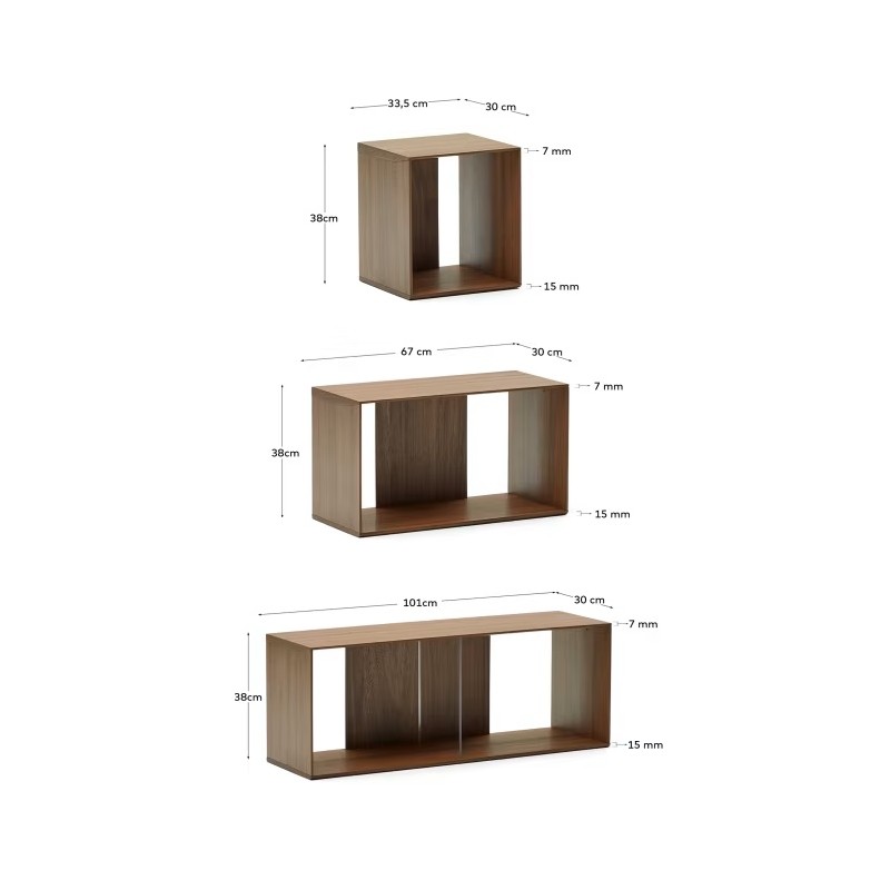 Set Litto de 9 estantes modulares