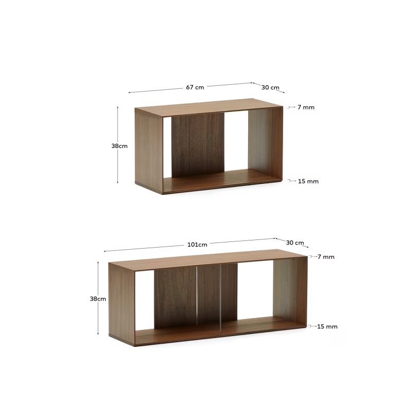 Set Litto de 6 estantes modulares