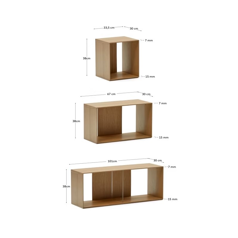 Set Litto de 6 estantes modulares