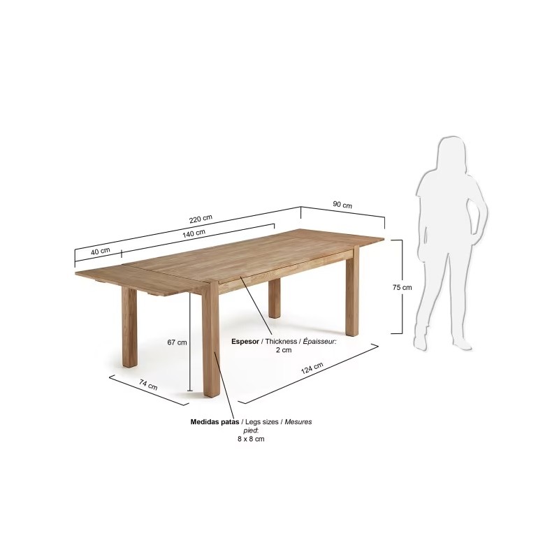 Mesa extensível Isbel