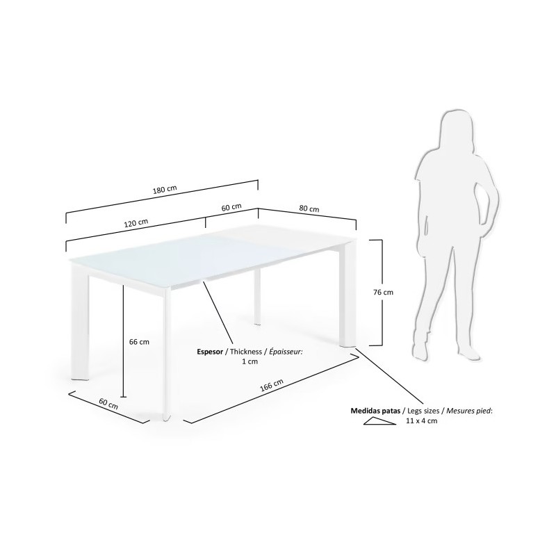 Mesa extensível Axis