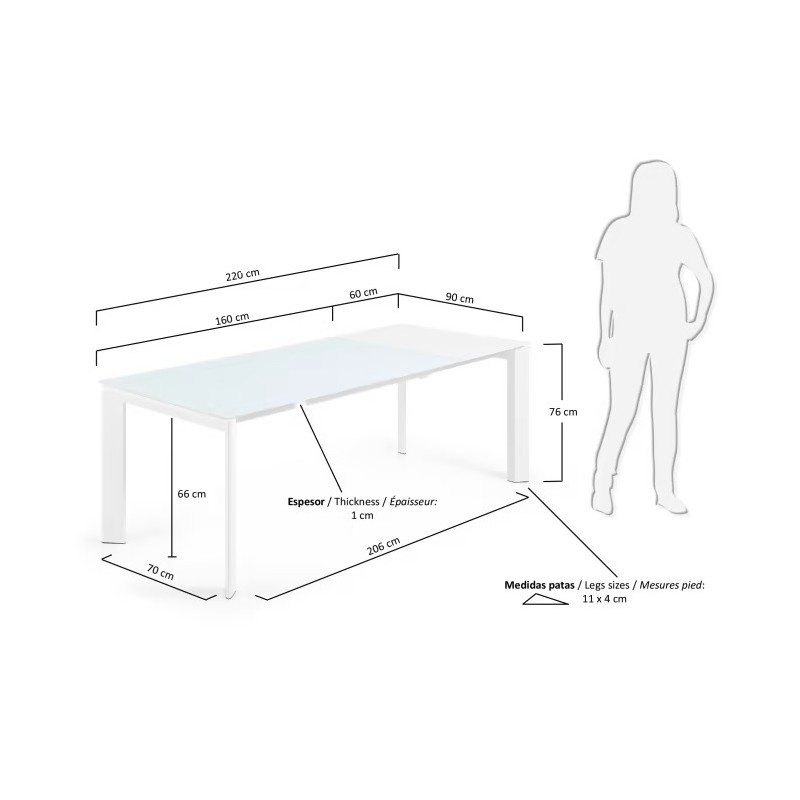 Mesa extensível Axis